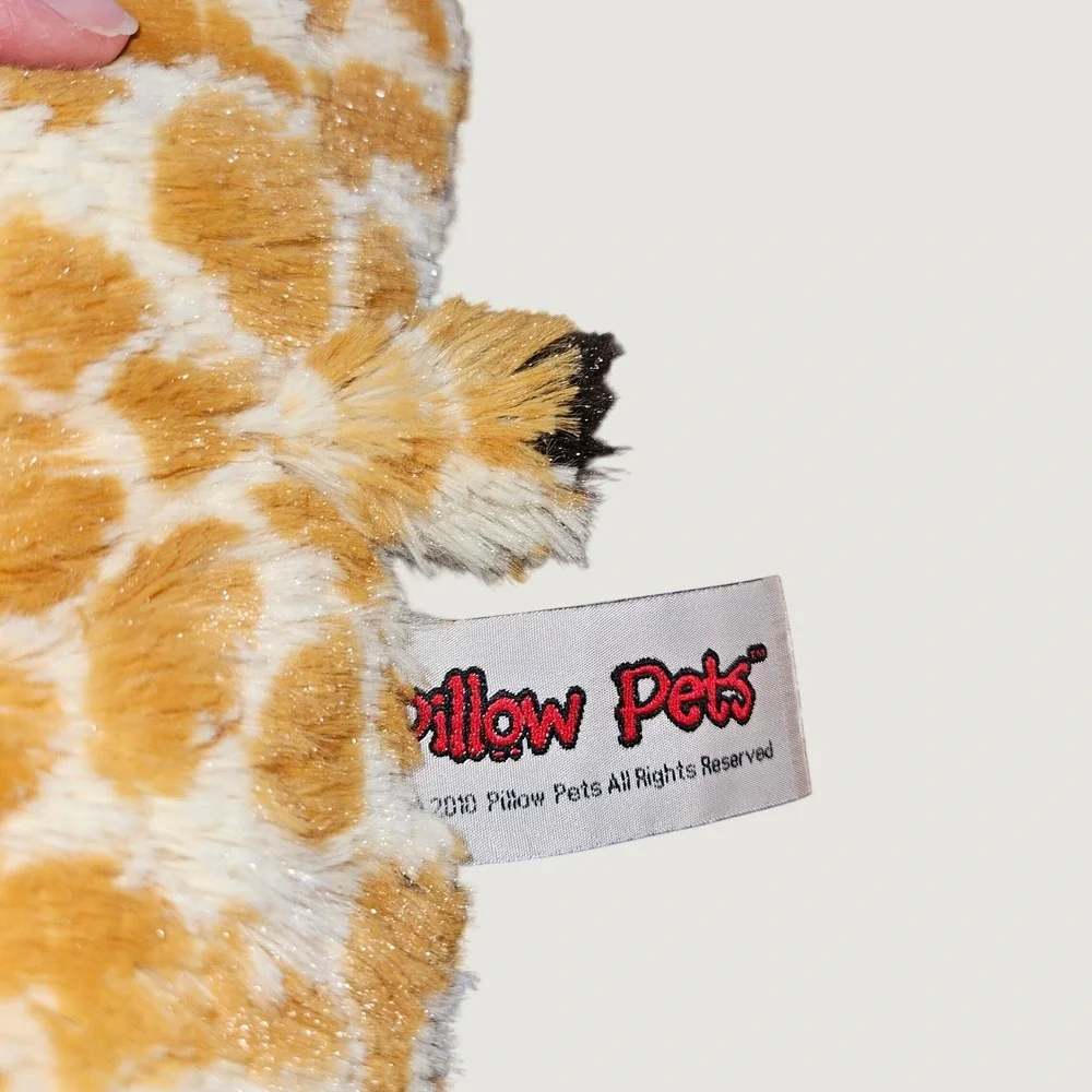 Pillow Pets Pee-Wees Giraffe and Panda Plush Toy Lot Small 11 inch Travel Pillow